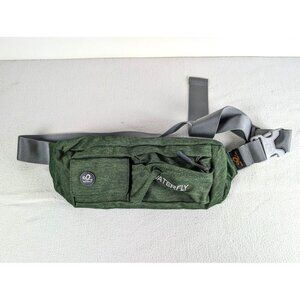 Waterfly Utility Water Resistant Fanny Pack Waist Belt Bag Hiking Training Green